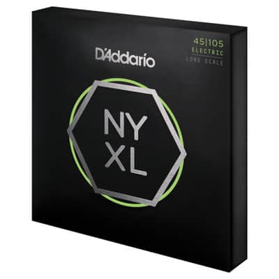 D'Addario 4er Bass NYXL 45-105 45-65-85-105, NYXL45105 - String Set for 4 String Bass Guitar image 3