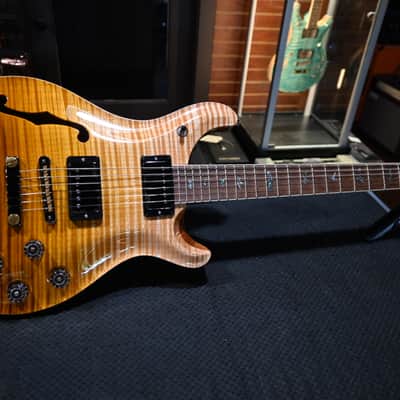PRS Wood Library McCarty 594 Semi-Hollow Danville Music 35th Anniversary Artist Top 2024 - Gold Storm Fade #2877 image 3