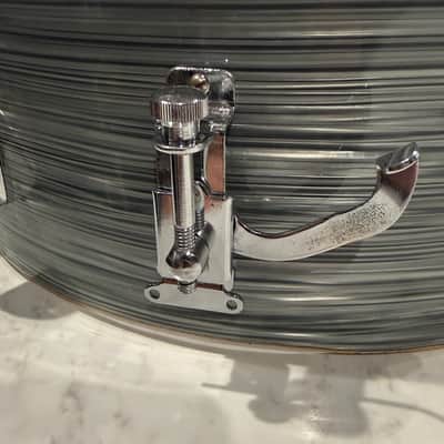1960s Rogers Luxor 5” x 14” Snare Drum - Steel Grey Ripple image 4