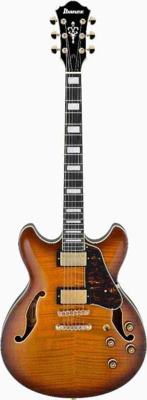 Ibanez AS93FMVLS Artcore Expressionist Semi Hollow Electric Guitar Ebony F-board image 1