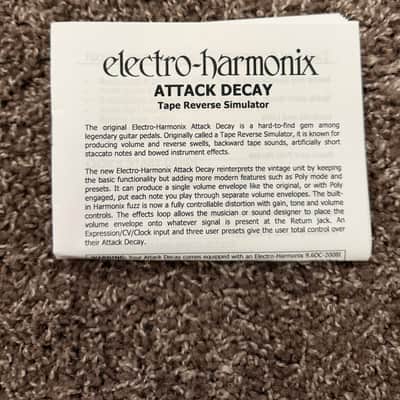 Electro-Harmonix Attack Decay Reverse Tape Simulator 2019 - Present - Orange / Black image 3