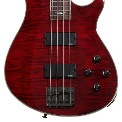 Schecter Omen Extreme-4 Bass Guitar - Black Cherry image 3