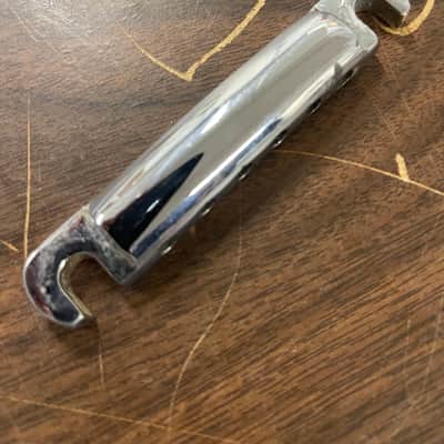 Vintage original Gibson Les Paul Tailpiece 1969 Chrome image 1