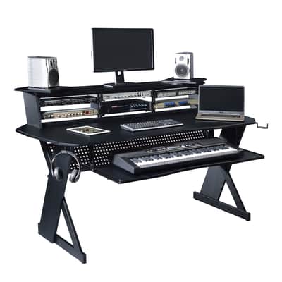 Musiea EX100 Series Music Recording Studio Desk Workstation with 3 x 4U Rack image 1
