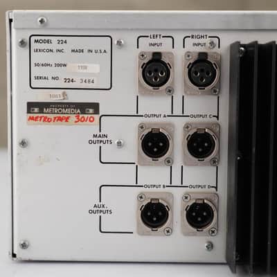Lexicon 224XL Digital Reverberator Engine (No Remote) #55719 image 10