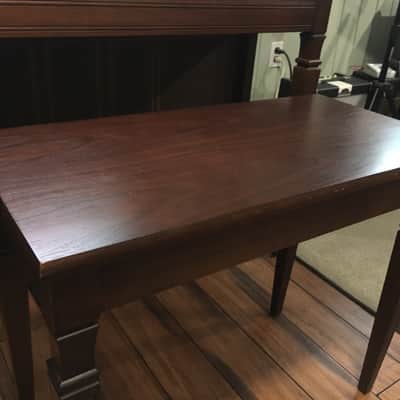 Hammond Aurora model 8212 spinet organ c. '75/76 in walnut finish w/bench, music; mostly functional! image 5