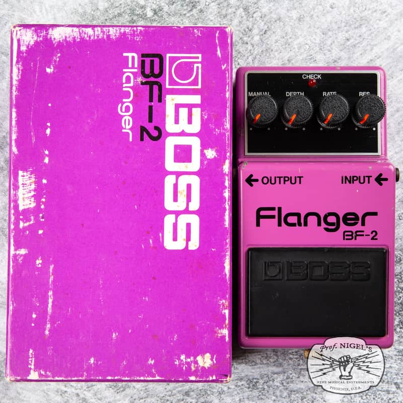 Boss BF-2 Flanger 1980-1984 (Black Label) Made In Japan | Reverb