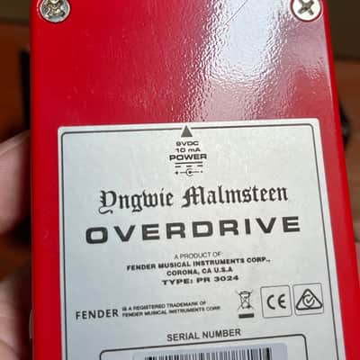 Fender Yngwie Malmsteen Overdrive image 14