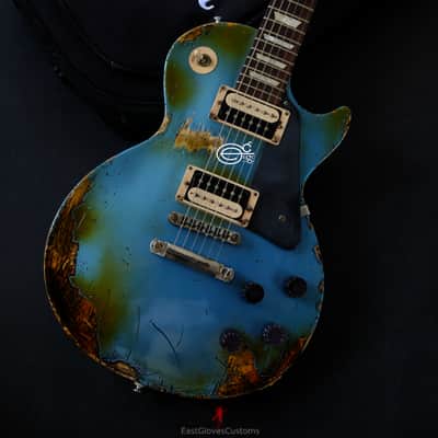 Gibson Les Paul Studio Deluxe II '60s Pelham Blue Aged Relic by East Gloves Customs (Limited Run) image 13