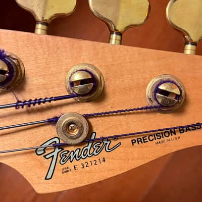 Fender Elite Precision Bass I with Rosewood Fretboard 1983 - 1984 - Aztec Gold image 8