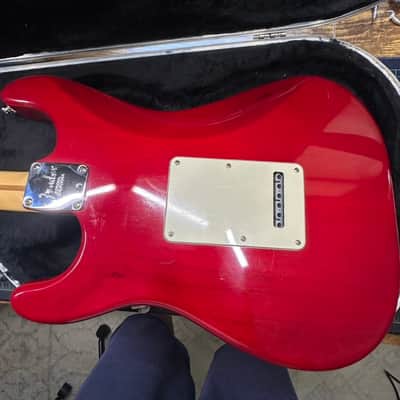 Fender American Deluxe Fat Stratocaster HSS with Rosewood Fretboard 1999 - 2001 - Crimson Transparent image 10