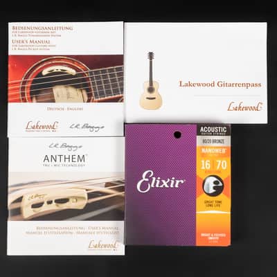 2012 Lakewood Deluxe Series J-32 Baritone - Natural High Gloss | German Custom Jumbo Baritone Acoustic Guitar 48mm Nut Width L.R. Baggs Anthem Pickup | CoA OHSC image 20
