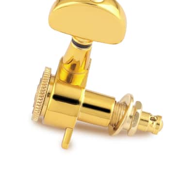 Locking Guitar String Tuning Pegs Sealed Machine Heads Tuners Tuning Keys 6 In Line for Right Handed Electric Guitar or Acoustic Guitar Half Round Head Gold. image 8