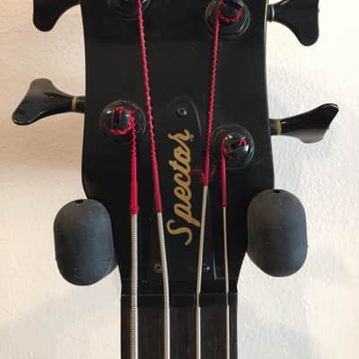 Spector NS-2B 4 string bass Neck Thru design 1980's Trans Blue image 9