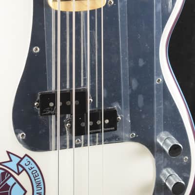 Fender Steve Harris Precision Bass Olympic White Maple Fingerboard image 3