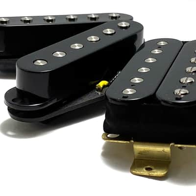 Mod Noiseless HSS Pickup Set, Passive Ceramic Modern Humbucker Bridge + Noiseless Strat Middle & Neck Pickups image 1