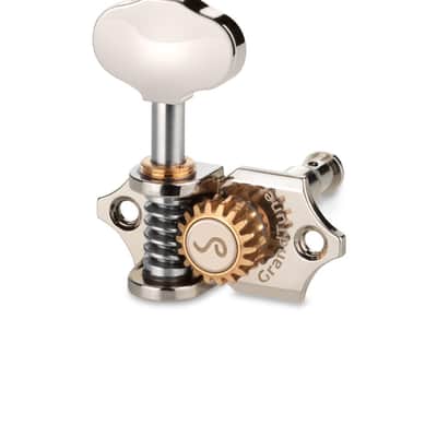 Schaller Germany 3x3 NICKEL Grand Tune Tuners Tuning Keys w/ Butterbean Buttons image 5