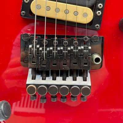 Kramer Baretta 85 Candy Red Banana Headstock image 5