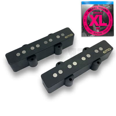 EMG JV Set Black 4 String Jazz Bass® Pickup Set - FREE STRINGS