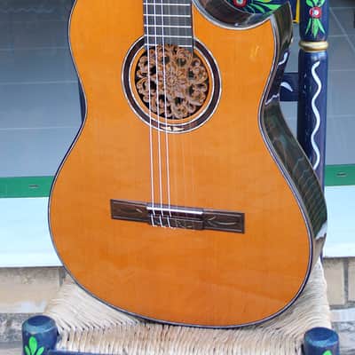 Juan Montes Rodriguez Flamenco guitar cutaway  Hardcase image 1