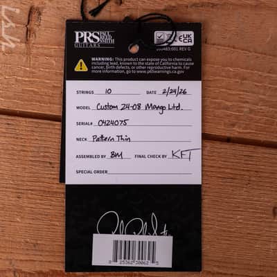 PRS Custom 24-08 Mango Top Limited Edition Purple Mist image 13