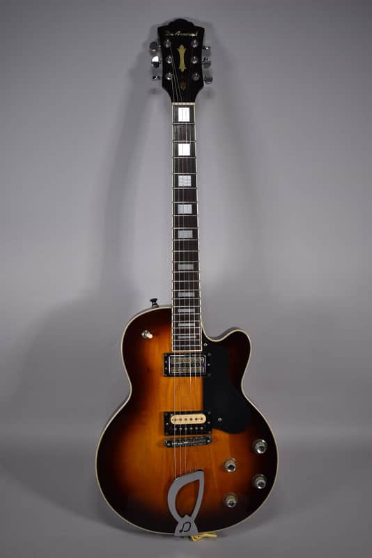 2000s DeArmond Guild M-75 Sunburst Finish Solid Body Electric Guitar image 1