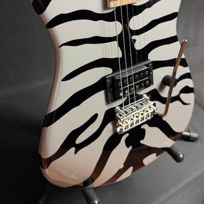 Charvel Super-Stock San Dimas Style 1 H 2PT M Electric Guitar Silver Bengal w/ Gig Bag image 5