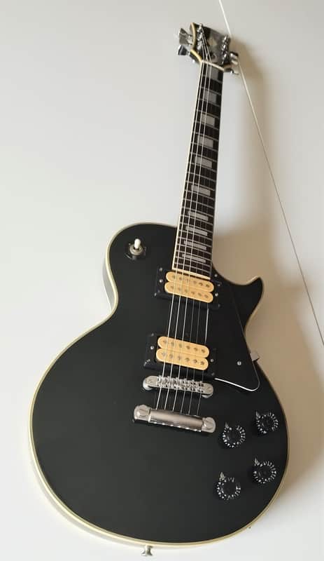 Vintage 70s Fresher Les Paul Custom Black (Made in Japan) - Original Gotoh PAFs image 1