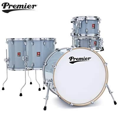 Premier Artist Series 22" 5PC Birch Drum Shell Pack Steel Grey PAB22-5SP2SGL image 1