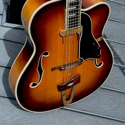 William Barker 17" Acoustic Arch Top 1977 - stunning untouched original 1 of 120 ever all w/a Factory DeArmond ! image 4