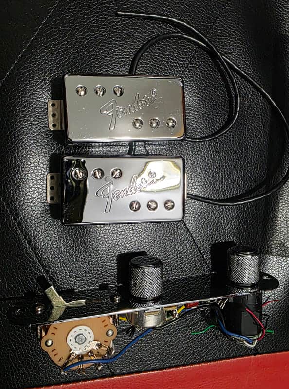 PARTS Fender American Ultra Luxe Telecaster pickups and prewired plate.