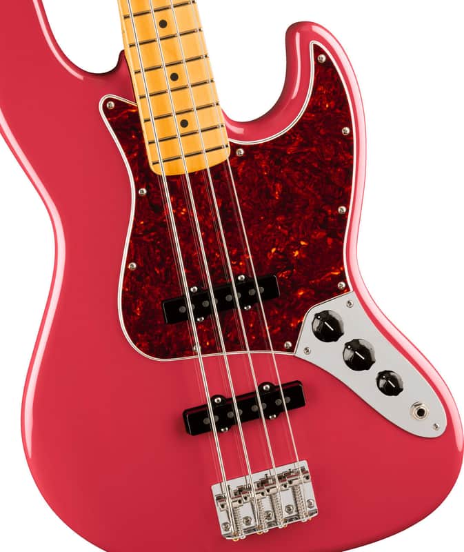 Fender American Professional Classic Jazz Bass, Maple Fingerboard, Faded Dakota Red image 1