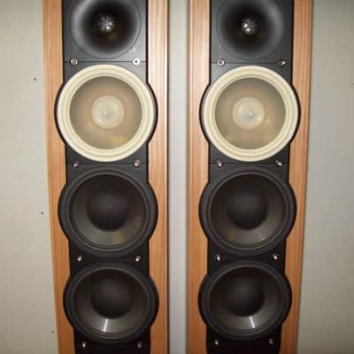 Set Of Paradigm Monitor 7 V.6 Hi Fi Speakers Cherry image 6