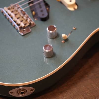 Unplayed! 2021 Fender Custom Shop GC Strat HST Journeyman Relic Aged Sherwood Green Metallic SSH + COA OHSC image 7