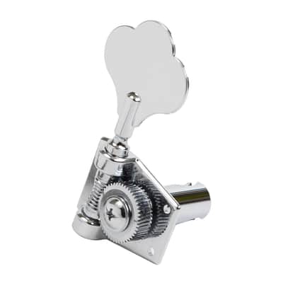 Graph Tech Ratio Bass 5 String Open Back Classic Button 4+1 - Chrome image 2