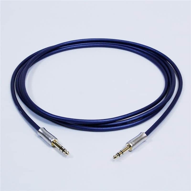 Noah'sark PASSGO BLUE TRS Cable (3.0m) (Passgo Blue) (Line Cable/Monitor Speaker Cable) (TRS-TRS) (6.3 (3-pole) - 6.3 (3-pole)) (Made in Japan) image 1