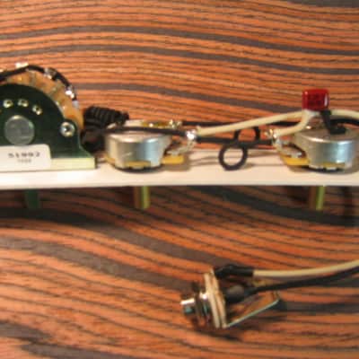 K D Paulus Guitar Parts Telecaster Wiring Harness – Oak Grigsby, CTS, Fender .022uf Cap image 2