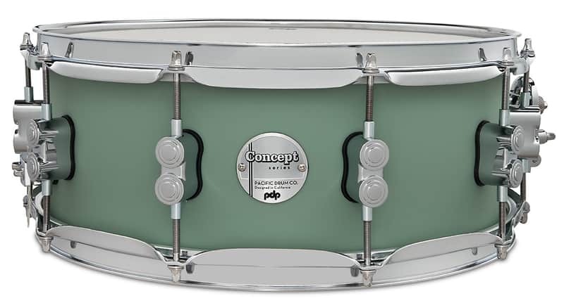 PDP Concept Maple 5.5x14 Satin Seafoam FinishPly Snare image 1