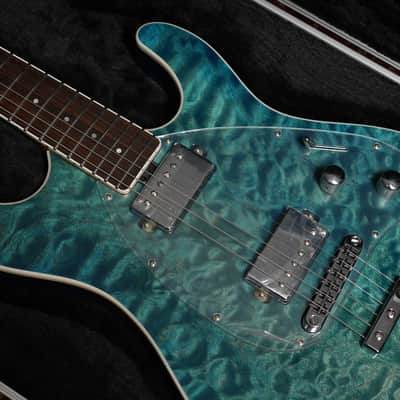 MusicMan BFR Steve Morse LTD 2017 - Tahitian Blue Quilt image 17