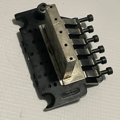 1980's Original Made in Germany Black Lefty Left-Handed Guitar Tremolo Bridge Vibrato & Arm image 7