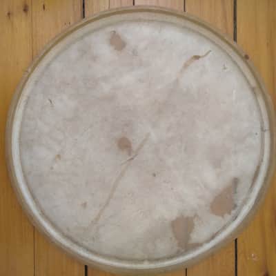 *Slingerland 20" Bass Drum Calf Skin Head Batter/Resonant Radio King Vintage 50s image 3