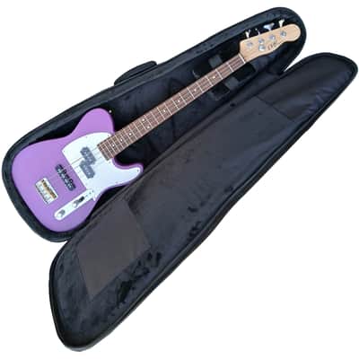Clip TBS-4 Bass Guitar Short Scale Telebass Lavender Mist image 10