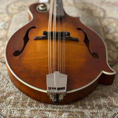 Eastman MD315-A-WN-AB, Adirondack, F-Style, Wide Neck Mandolin In Amberburst W/ Gig Bag & Free Pro Setup image 6