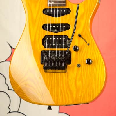1992 USA Hamer Centaura Electric Guitar, Ash Body, Aztec Gold, Boost Preamp image 6