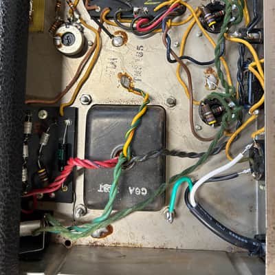 Fender Bassman 2-Channel 50-Watt 2x12" Piggyback Guitar Amp 1964 - 1966 - Black Panel image 8