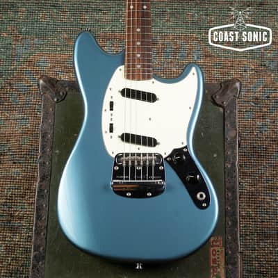 2006 Fender '69 Mustang Matching Headstock MG69 Japan CIJ Old Lake Placid Blue image 6