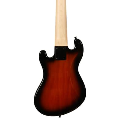 Kala U•BASS®-SB5-TB-FL SolidBody 5 string Fretless - Tobacco Burst Gloss image 4