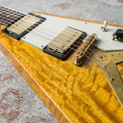 Echopark Flamed Korina Flying V Albert 58 Custom image 12