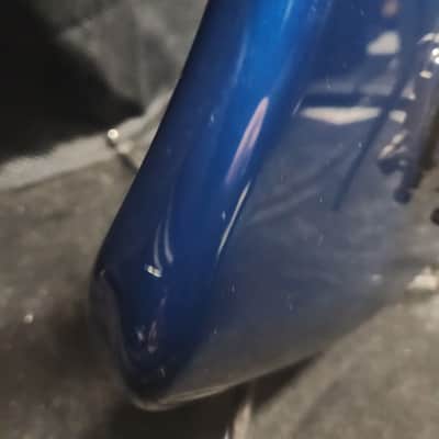 Kramer Focus 1000 Metallic Blue-Plays Amazing-Hard Case-Set Up image 7