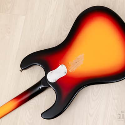 2000s Mosrite USA Mark I 1964 Custom Ventures Model Bass Sunburst w/ Vintage Case, Fillmore Japan image 15